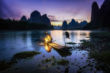 Eski karabatak balıkçı