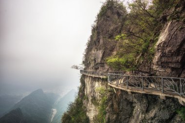tianmen dağ manzarası ve bakış açısı