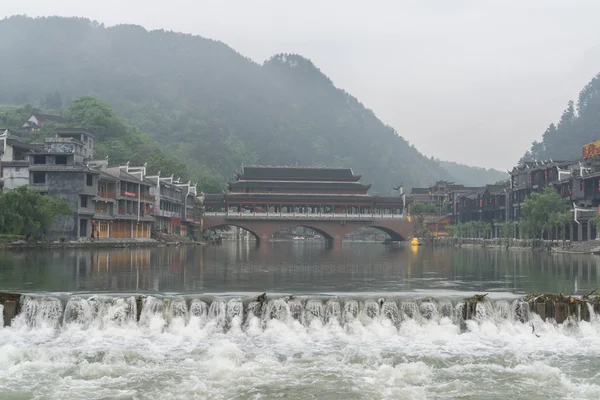 Fenghuang ciudad vieja mañana vista —  Fotos de Stock