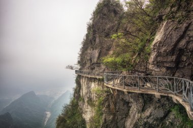 tianmen dağ manzarası ve bakış açısı