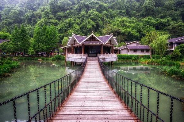 Zhangjiajie huanglongdong manzara alanı — Stok fotoğraf