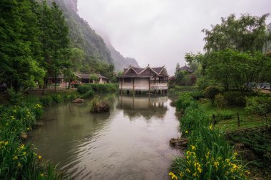 zhangjiajie huanglongdong scenic area clipart