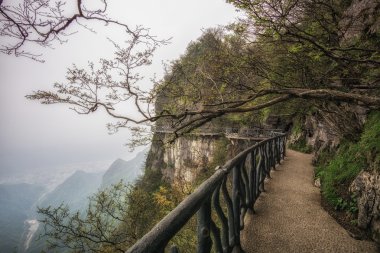 tianmen dağ manzarası ve bakış açısı