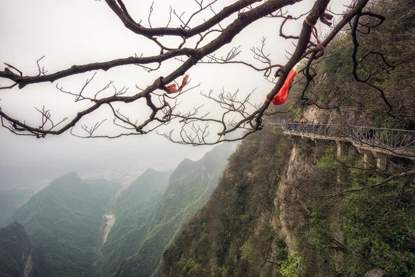 Tianmen horské krajiny a pohledu — Stock fotografie