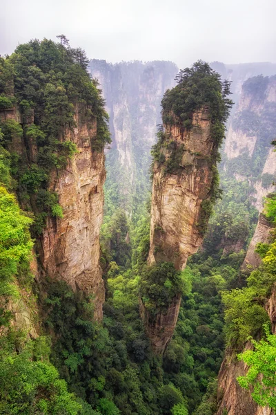 Picos de montanha altos de yuanjiajie — Fotografia de Stock