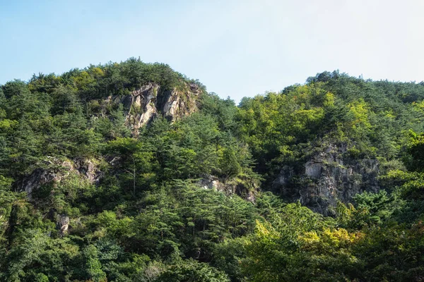 Βουνά Της Κοιλάδας Mureung Στο Donghae Νότια Κορέα — Φωτογραφία Αρχείου