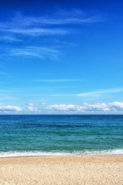 Gangneung Güney Kore Soongut plaj manzaralı.