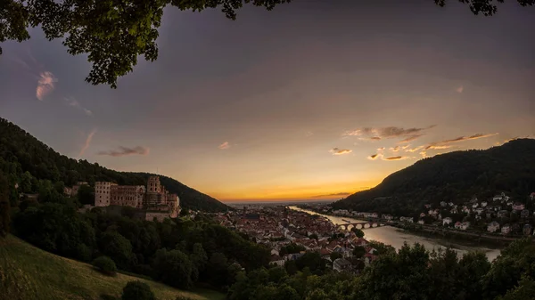 Heidelberg Vista de la ciudad — Foto de Stock