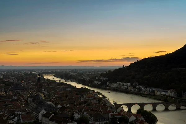 Heidelberg Vista de la ciudad — Foto de Stock