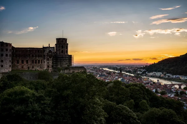 Blick auf die Stadt Heidelberg — Stockfoto