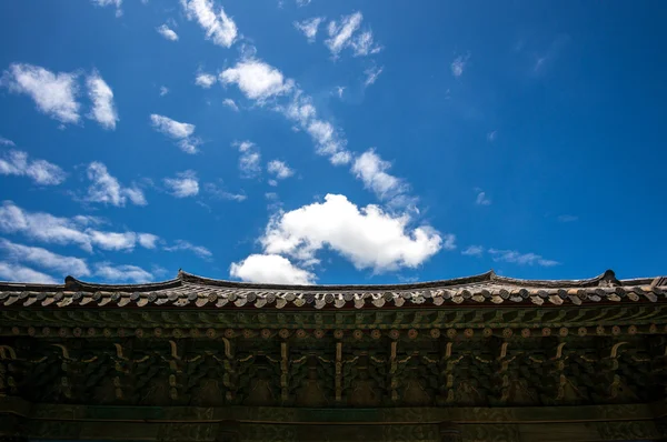 Koreanische traditionelle Dachziegel — Stockfoto