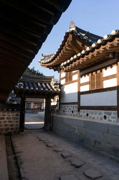 Традиционная корейская деревня — стоковое фото