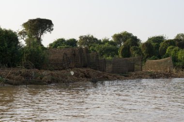 Tonle Sap Gölü sahne