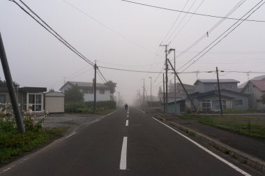 Japon şehirde yollar