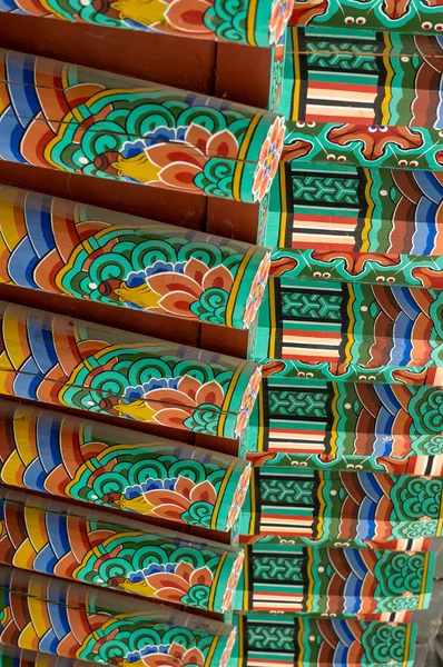 Techo del templo budista coreano — Foto de Stock