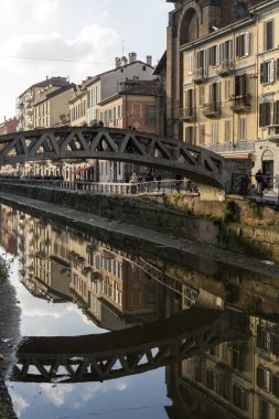 Navigli bölgesi Canal