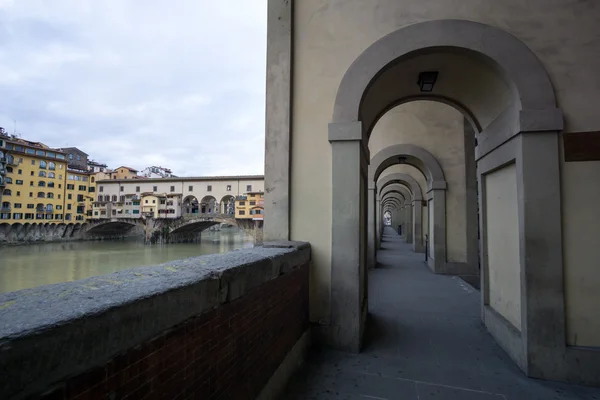 Corridors in Vecchio Bridge — Stock Photo, Image