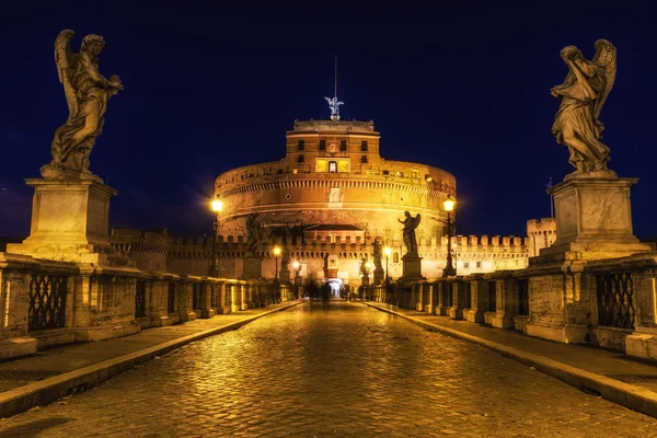 Castel sant 'angelo bei Nacht — Stockfoto