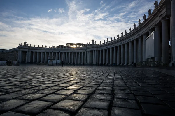 Vatican city plaza columns — Stock Photo, Image