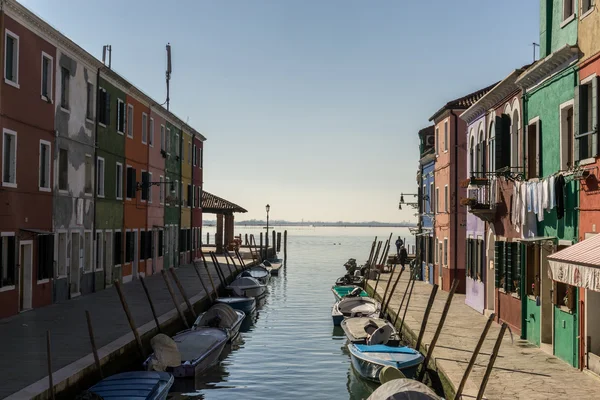 Burano kanál — Stock fotografie