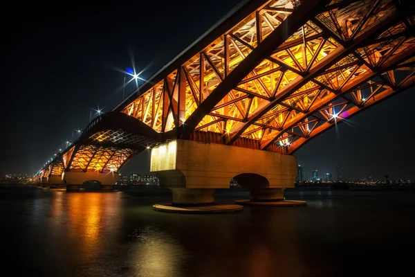 Puente de Seongsan sobre el río Han — Foto de Stock