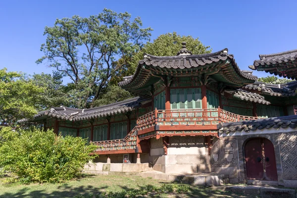 Корейського Фольклорного Села архітектура — стокове фото