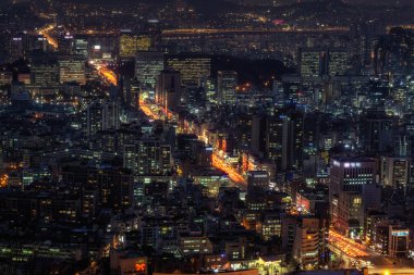 Gangnam ve seocho geceleri