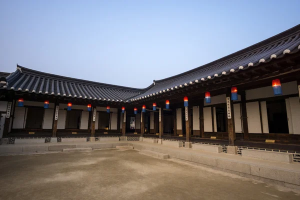 Lanterns namsangol hanok village — Stock Photo, Image