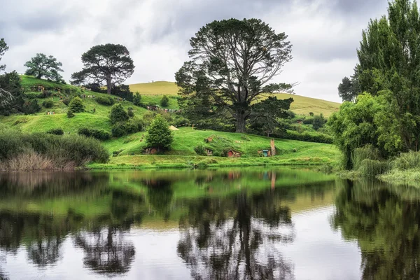 Hobbiton movie set — Stock Photo, Image