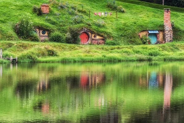 Hobbiton movie set — Stock Photo, Image