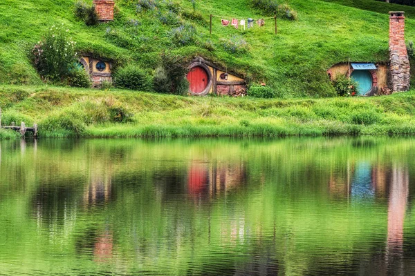 Hobbiton movie set — Stock Photo, Image