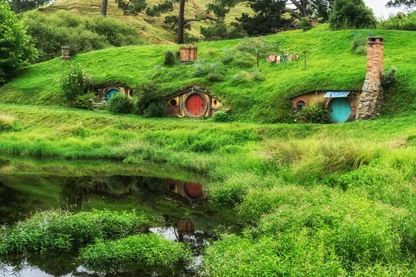 Hobbiton фильм набор — стоковое фото