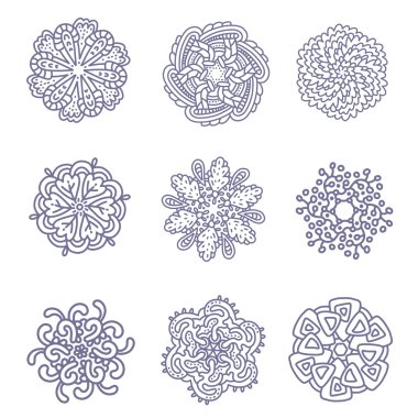 Tek renkli yuvarlak torna grisinin vektör illüstrasyonu 