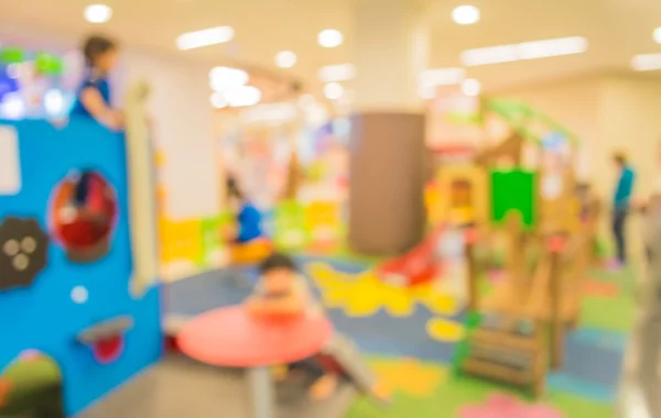 Imagen Niños Abstractos Desdibujados Patio Recreo Del Público Interior Para —  Fotos de Stock