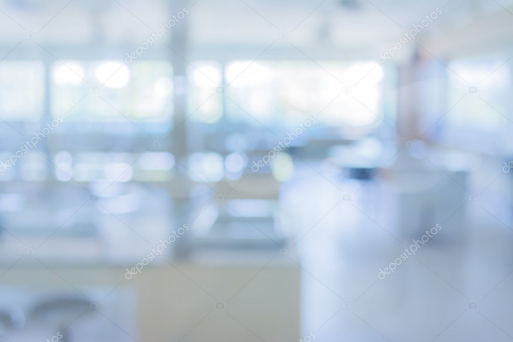 blur image of old laboratory for pharmacy  background usage .