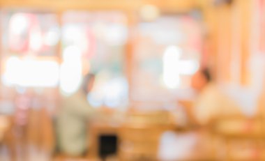 Arka plan kullanımı için Bokeh ile Kafe 'nin bulanık görüntüsü .