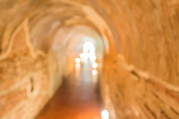 Imagen Borrosa Del Túnel Luz Final — Foto de Stock