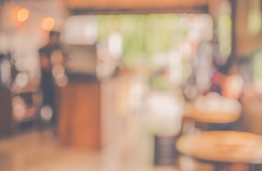 Restoran veya kahve dükkanı arka plan bulanıklık .