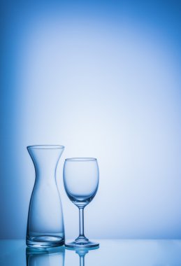 Mavi renk tonu gözlük.