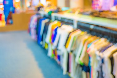 Alışveriş merkezinin bulanık görüntüsü ve arkaplan kullanımı .