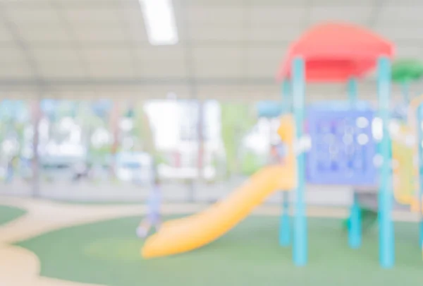 Defokussiertes Und Verschwommenes Bild Des Kinderspielplatzes Öffentlichen Park Zur Hintergrundnutzung — Stockfoto