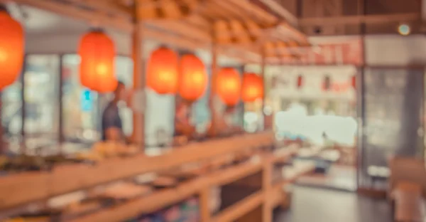 Abstract Verschwommenes Hintergrundbild Eines Japanischen Restaurants Verschwimmt Hintergrund Mit Bokeh — Stockfoto