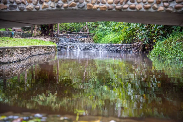 Imagen Corriente Agua Las Aguas Termales Pong Nam Ron Tha — Foto de Stock