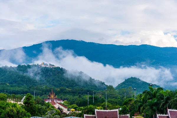 Old Temple Holy Buddha Statue Mountain Wat Phra Doi Kham — Stock Photo, Image