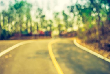 Arkaplan kullanımı için gündüz vakti Soyut Bulanık Yol resmi. (Klasik ton))