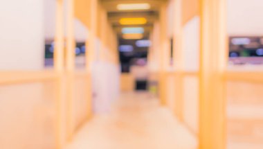 Arkaplan kullanımı için bulanık, uzun koridor resmi. (Vintgae tonu))