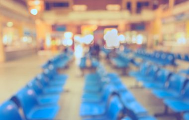 Arka plan kullanımı için Bokeh ile yolcu koltuğunun soyut bulanık görüntüsü. (Klasik ton))