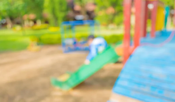 Imagen Abstracta Borrosa Del Parque Infantil Parque Público Para Uso — Foto de Stock