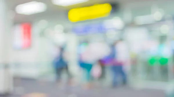 Atrair Imagem Borrão Pessoas Aeroporto Para Uso Segundo Plano — Fotografia de Stock