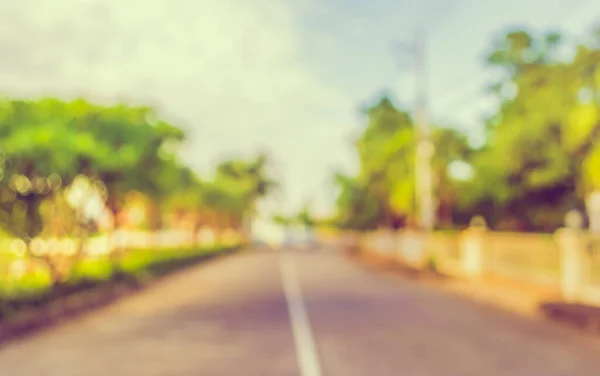 Vintage Tone Image Blur Walkway Sunny Day Park Background Usage — Stock Photo, Image